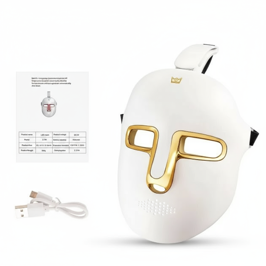 Gold LED Facial Mask - Accurate Design
