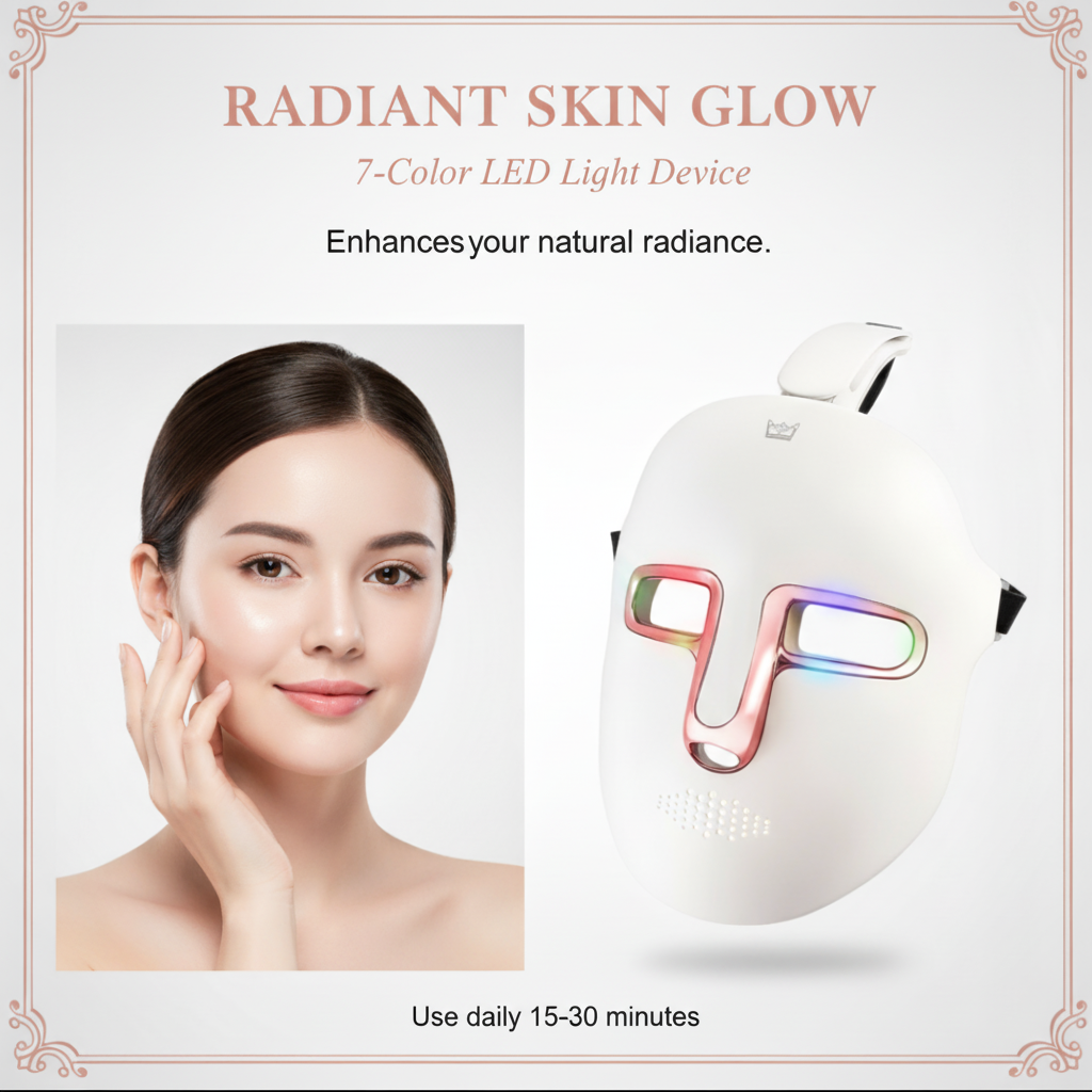 LED Face Mask - Minimal Text